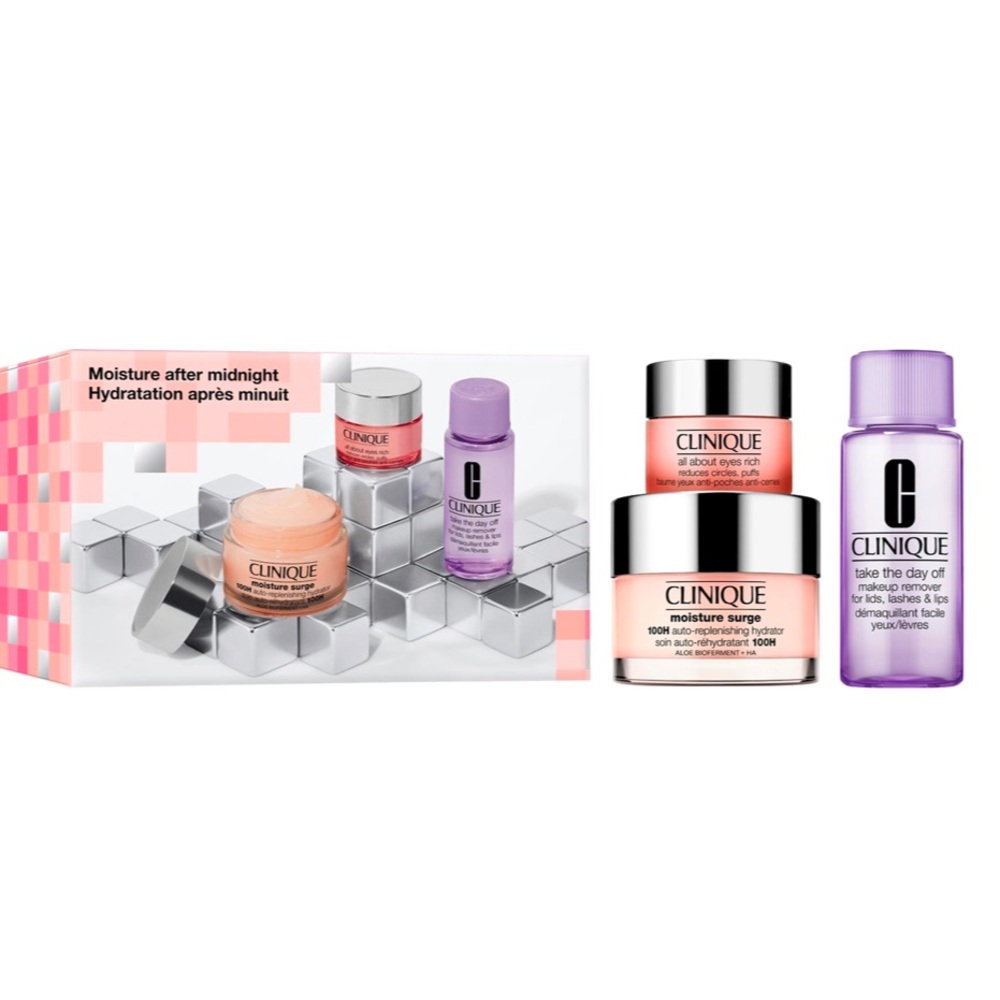Clinique moisture after midnight set